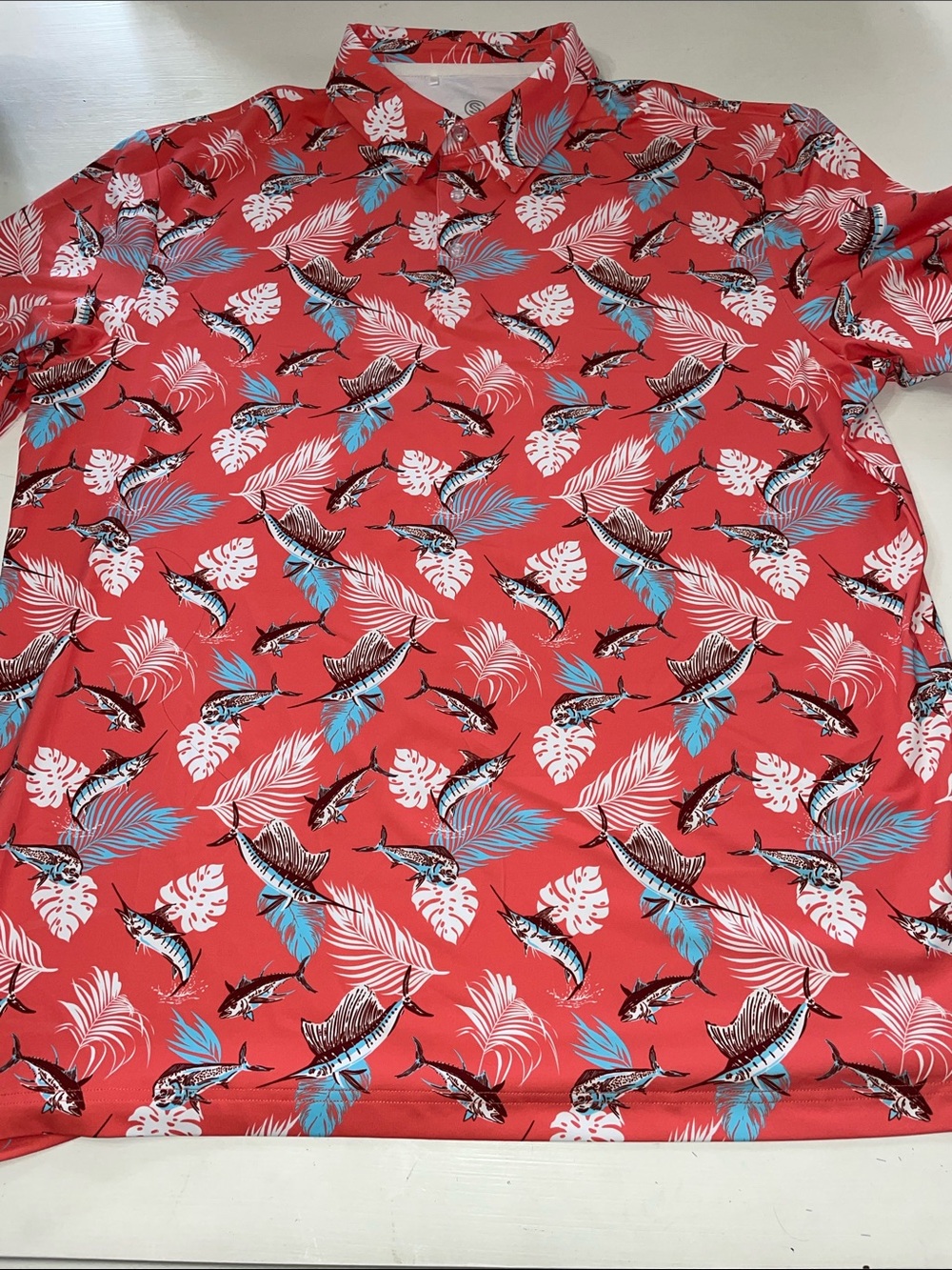 Scales Tropical Slam Golf Polo XL